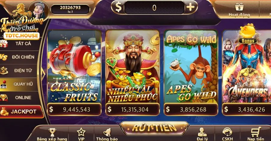 Game Nổ Hũ trực tuyến iwin68 club